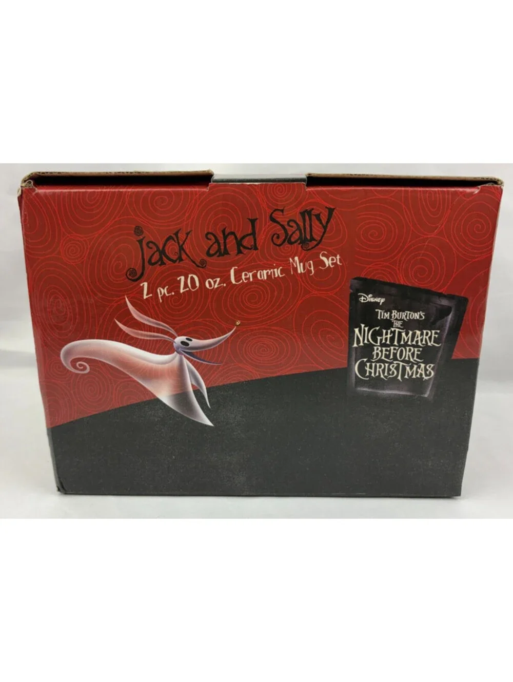 Tim Burton's The Nightmare Before Christmas Jack & Sally Kissing 2pc Mug Set